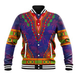 Haiti Baseball Jacket Choeblack Dashiki Style Blue Color
