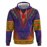 Haiti Hoodie Choeblack Dashiki Style Blue Color