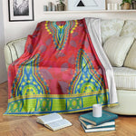 Haiti Blanket Choeblack Dashiki Style Red Color