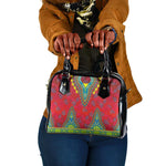 Haiti Shoulder Handbag Choeblack Dashiki Style Red Color