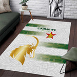 Zimbabwe Rugby Champions of Africa Area Rug The Gold Sables Version - African Pride