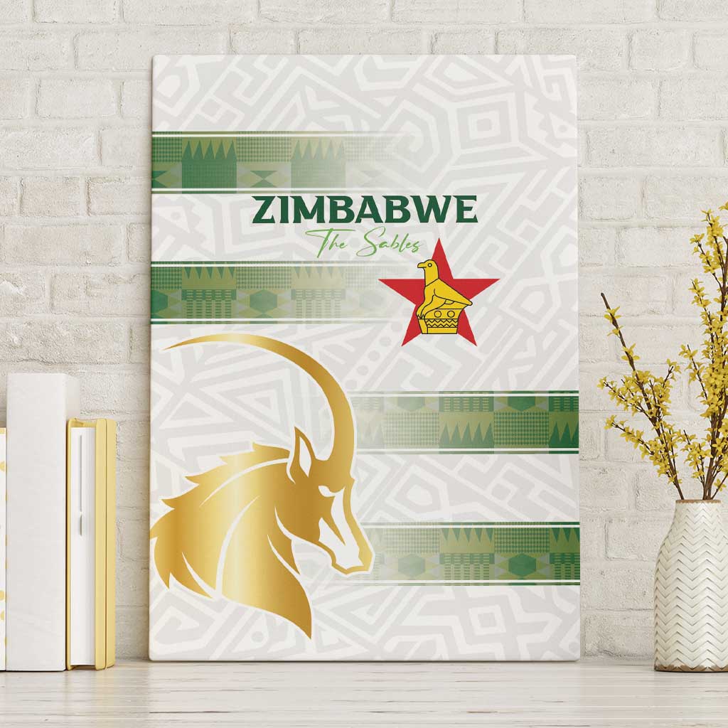 Zimbabwe Rugby Champions of Africa Canvas Wall Art The Gold Sables Version - African Pride