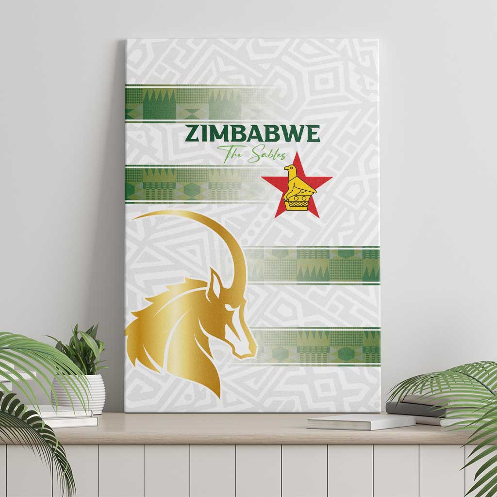 Zimbabwe Rugby Champions of Africa Canvas Wall Art The Gold Sables Version - African Pride