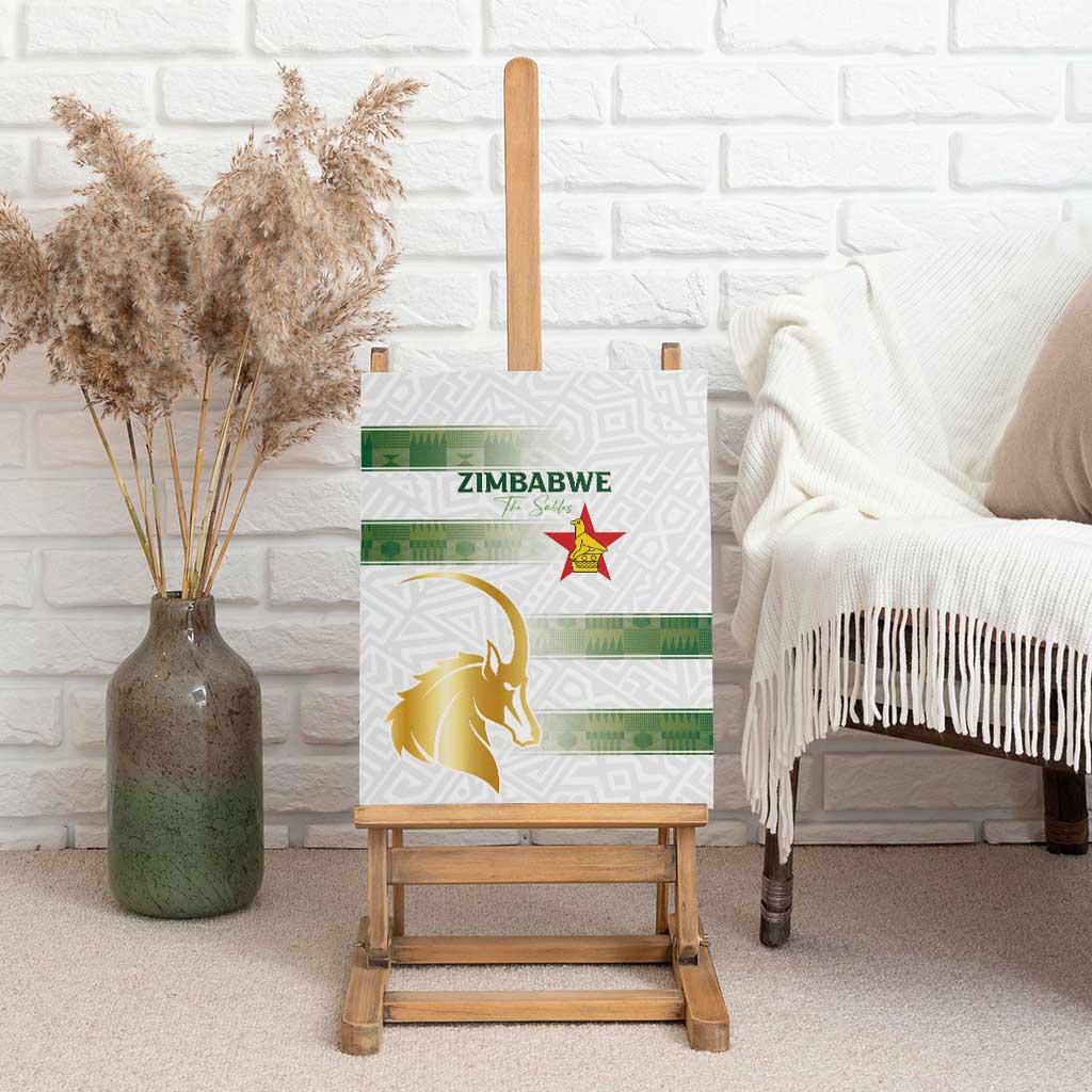 Zimbabwe Rugby Champions of Africa Canvas Wall Art The Gold Sables Version - African Pride