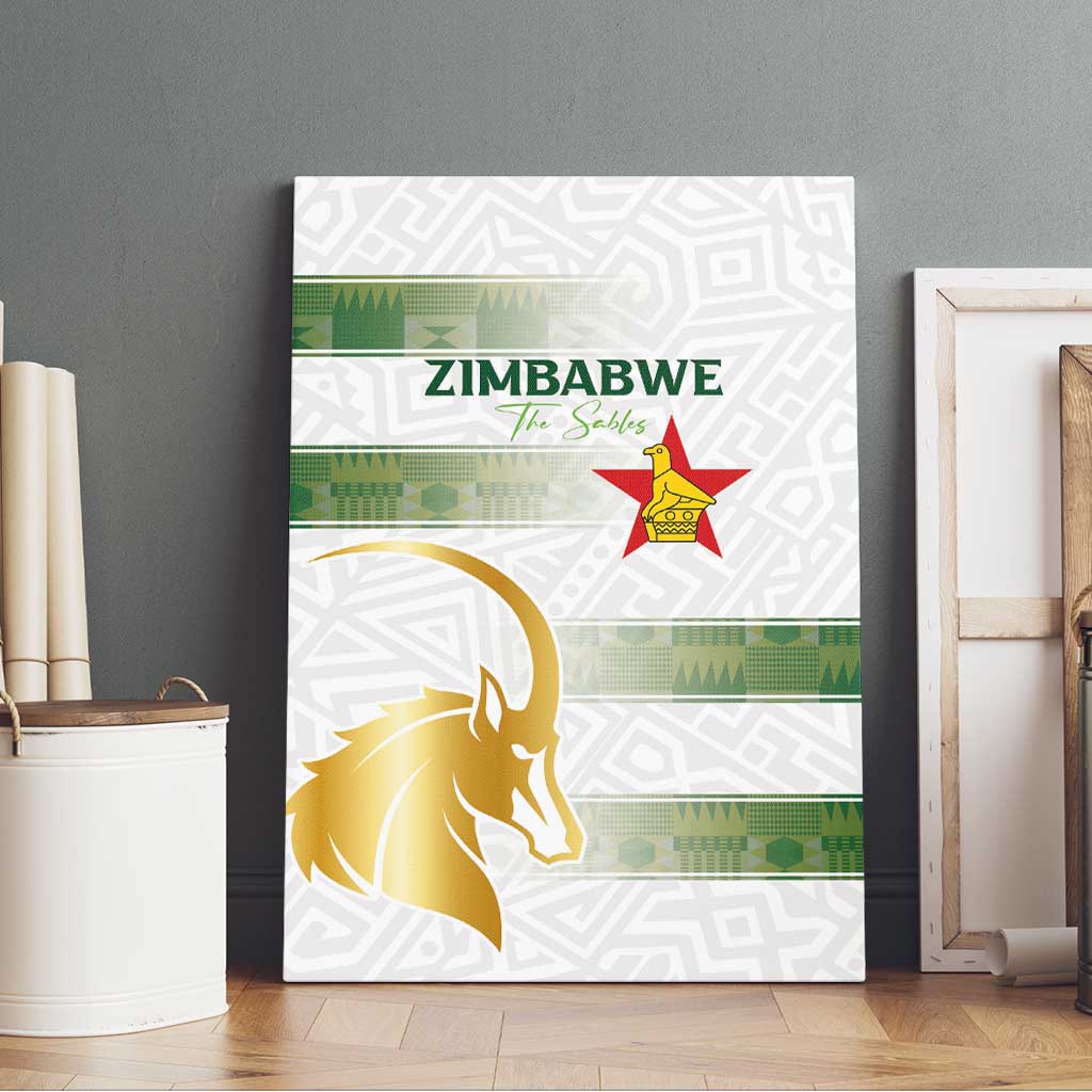 Zimbabwe Rugby Champions of Africa Canvas Wall Art The Gold Sables Version - African Pride