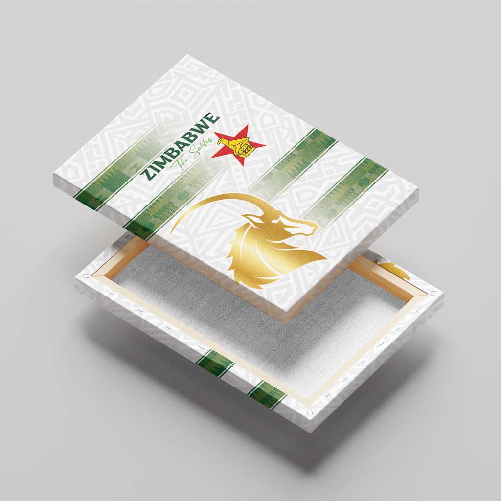 Zimbabwe Rugby Champions of Africa Canvas Wall Art The Gold Sables Version - African Pride