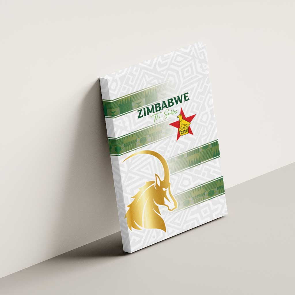 Zimbabwe Rugby Champions of Africa Canvas Wall Art The Gold Sables Version - African Pride