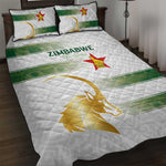 Zimbabwe Rugby Champions of Africa Quilt Bed Set The Gold Sables Version - African Pride