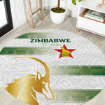Zimbabwe Rugby Champions of Africa Round Carpet The Gold Sables Version - African Pride