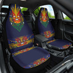 Haiti Flag Car Seat Cover Traditional Dashiki Black Color