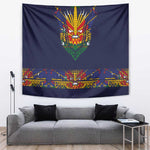 Haiti Flag Tapestry Traditional Dashiki Black Color