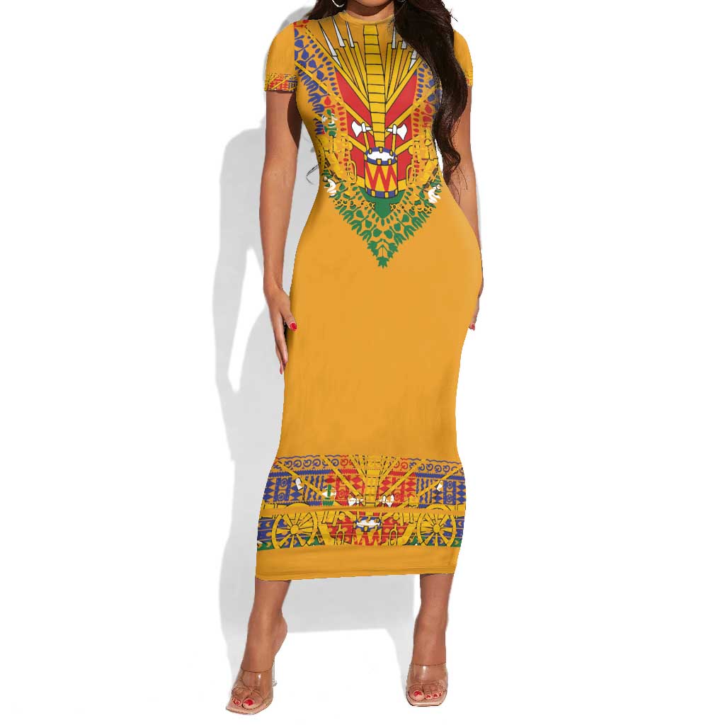 gold dashiki dress DASHIKI WAKANDAN GOLD " A-Line Dress for Sale by lushkingdom