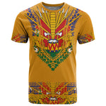 Haiti Flag T shirt Traditional Dashiki Yellow Color