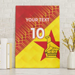 Custom Zimbabwe Cricket Canvas Wall Art Flame Warriors Zimbabwe Spirit - African Pride
