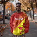 Custom Zimbabwe Cricket Sweatshirt Flame Warriors Zimbabwe Spirit - African Pride