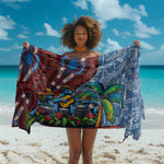 Afro-Caribbean Sarong African Dashiki Style with Caribbean Music with Blue Iguanas - African Pride