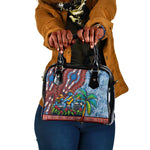 Afro-Caribbean Shoulder Handbag African Dashiki Style with Caribbean Music with Blue Iguanas - African Pride