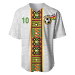 Ghana National Football Custom Baseball Jersey Kente Motifs Sporty Style - African Pride