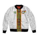 Ghana National Football Custom Bomber Jacket Kente Motifs Sporty Style - African Pride
