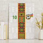Ghana National Football Custom Canvas Wall Art Kente Motifs Sporty Style - African Pride