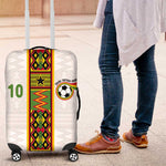 Ghana National Football Custom Luggage Cover Kente Motifs Sporty Style - African Pride