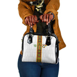Ghana National Football Custom Shoulder Handbag Kente Motifs Sporty Style - African Pride