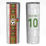 Ghana National Football Custom Skinny Tumbler Kente Motifs Sporty Style - African Pride