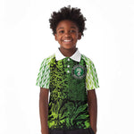 Nigeria National Football Custom Kid Polo Shirt Super Eagles-Shoulders Sleeves Armor - African Pride