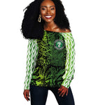 Nigeria National Football Custom Off Shoulder Sweater Super Eagles-Shoulders Sleeves Armor - African Pride
