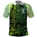 Nigeria National Football Custom Polo Shirt Super Eagles-Shoulders Sleeves Armor - African Pride