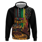 Afro-Caribbean Hoodie African and Reggae Art Music - African Pride