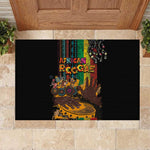 Afro-Caribbean Rubber Doormat African and Reggae Art Music - African Pride