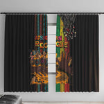 Afro-Caribbean Window Curtain African and Reggae Art Music - African Pride