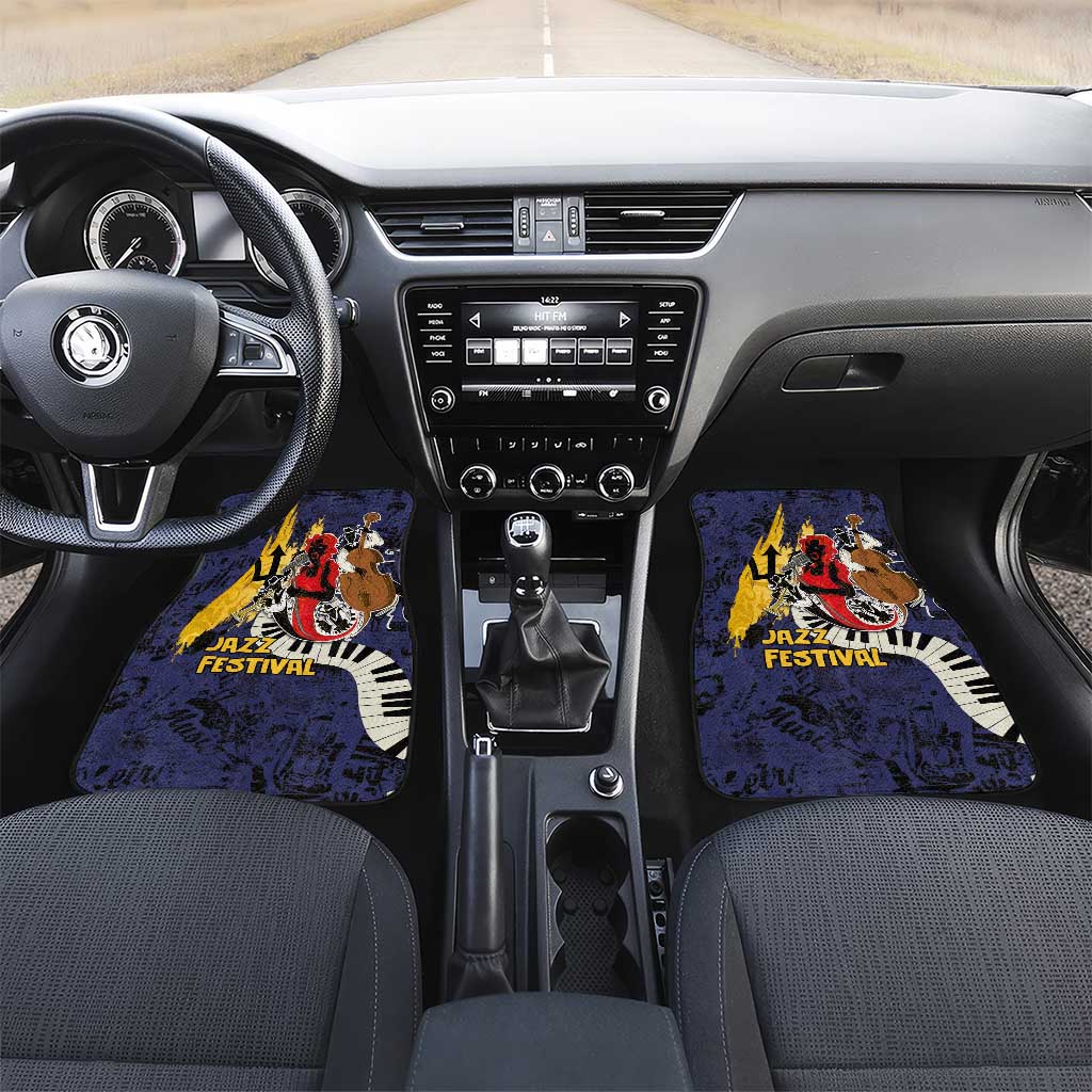 Afro-Barbados Jazz Festival Car Mats Abstract Jazz Art