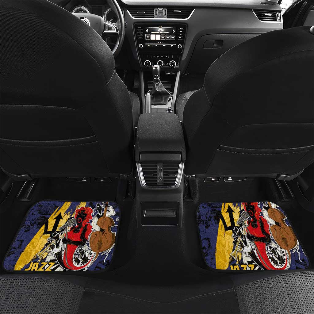 Afro-Barbados Jazz Festival Car Mats Abstract Jazz Art