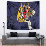 Afro-Barbados Jazz Festival Tapestry Abstract Jazz Art