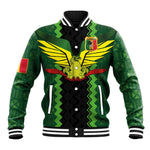 Custom Mali Football Baseball Jacket Les Aigles-Green, Gold & Red