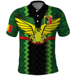 Custom Mali Football Polo Shirt Les Aigles-Green, Gold & Red