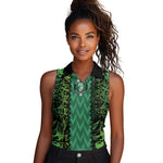 Custom Nigeria Football Women Sleeveless Polo Shirt Champions-Special Edition - African Pride