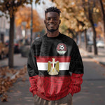 Egypt National Football Custom Sweatshirt Egyptian Geometric - African Pride