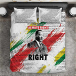 Martin Luther King Bedding Set Honoring The Legacy White Version