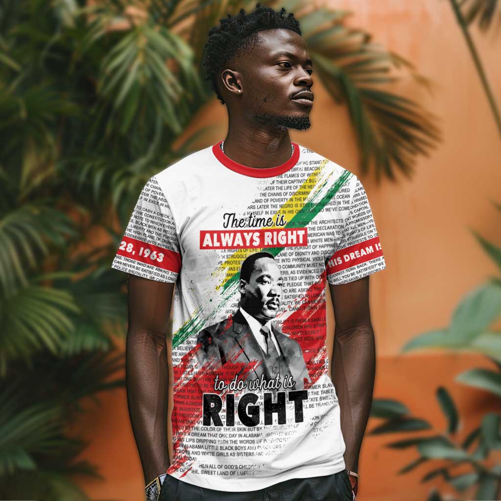 Martin Luther King T shirt Honoring The Legacy White Version