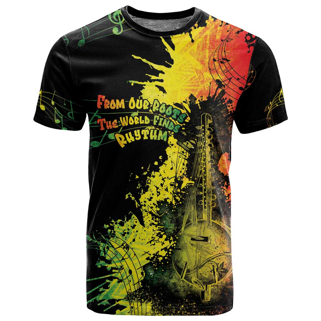 Afro Music Pride T shirt From Our Roots The World Finds Rhythm - African Pride