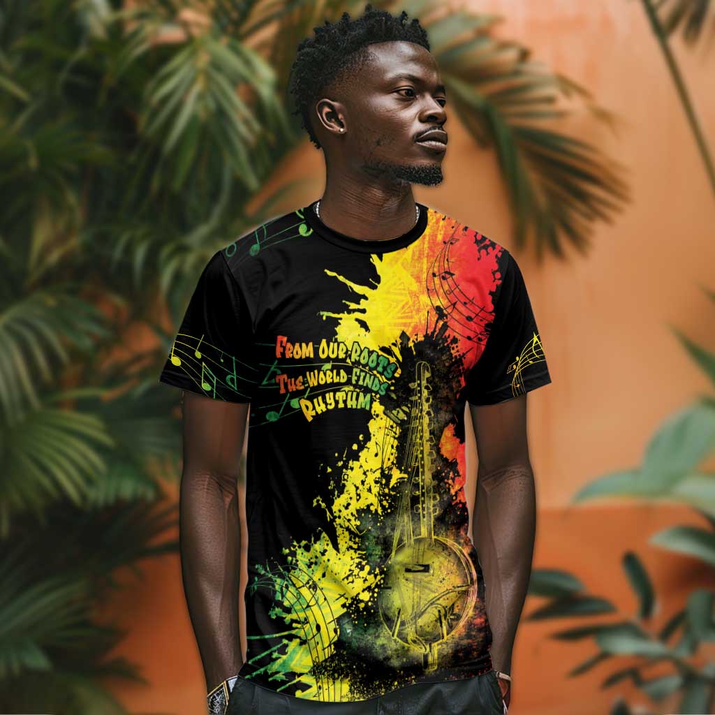 Afro Music Pride T shirt From Our Roots The World Finds Rhythm - African Pride