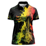 Afro Music Pride Women Polo Shirt From Our Roots The World Finds Rhythm - African Pride