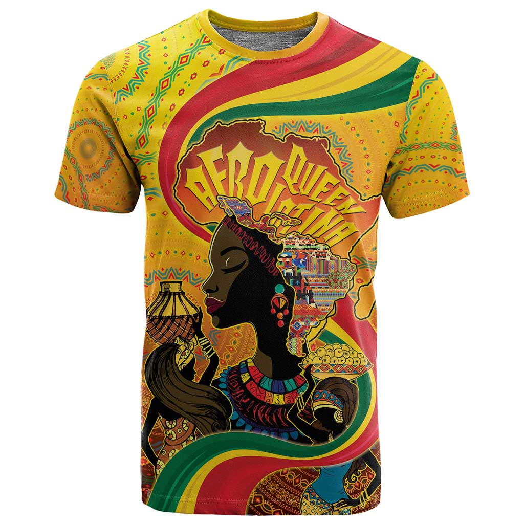 Afro Latina Queen T shirt The Beauty Of Black Women - African Pride