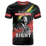MLK Honoring The Legacy T shirt Black Version