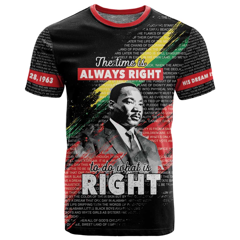 MLK Honoring The Legacy T shirt Black Version