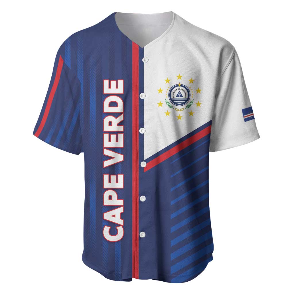 Custom Cape Verde Football Baseball Jersey Unique Style - African Pride