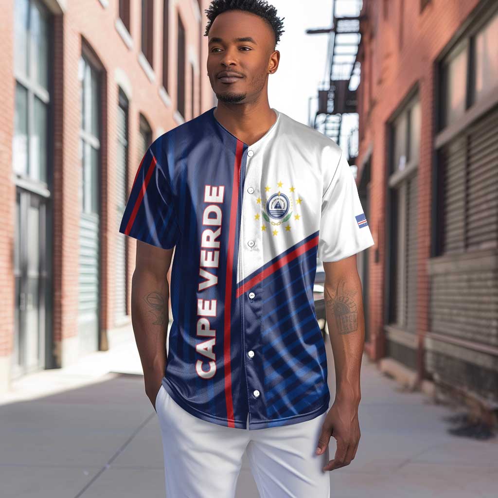 Custom Cape Verde Football Baseball Jersey Unique Style - African Pride
